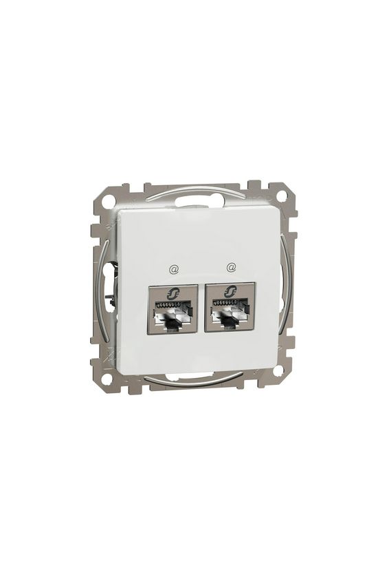 SednaÚj adatcsatlakozó dugalj STP RJ45 8(8) Cat6A(IEC) falonkívüli süllyesztett fehér Schneider - SDD111467S