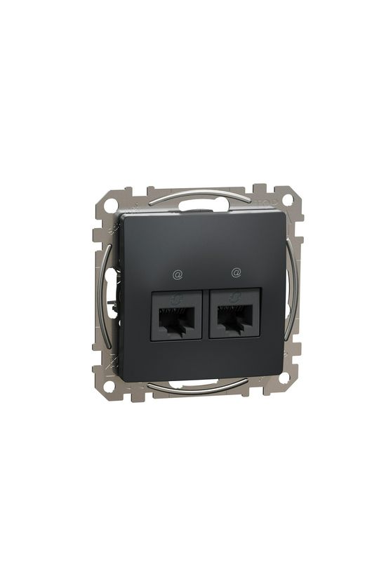 SednaÚj adatcsatlakozó dugalj UTP RJ45 8(8) Cat5e süllyesztett antracit Schneider - SDD114452