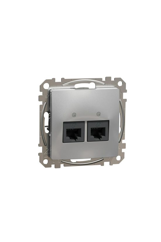 SednaÚj adatcsatlakozó dugalj UTP RJ45 8(8) Cat6 süllyesztett alumínium Schneider - SDD113462