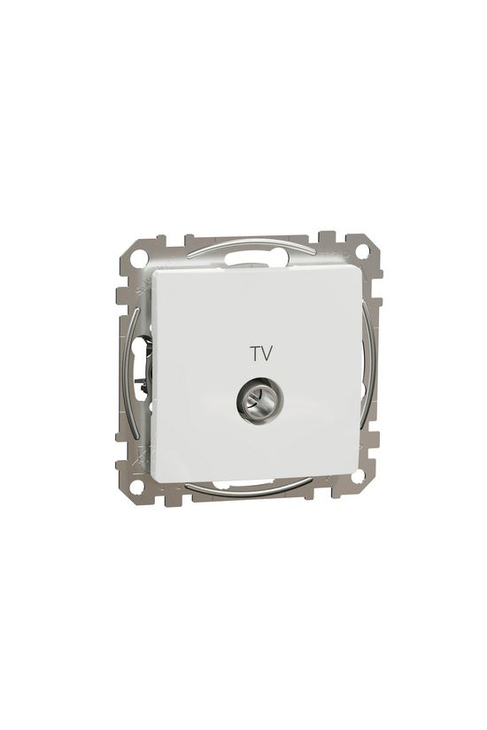 SednaÚj antenna aljzat betét közp. fedéllel TV koax átmenő 7dB műanyag fehér Schneider - SDD111474