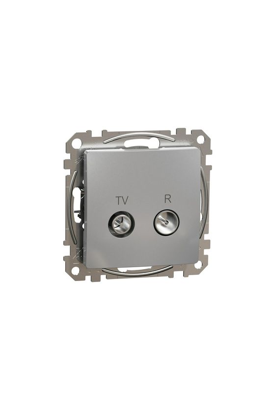 SednaÚj antenna aljzat betét közp. fedéllel TV-R koax végzáró 4dB műanyag alumínium Schneider - SDD113471R