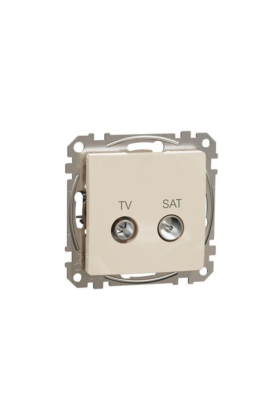 SednaÚj antenna aljzat betét közp. fedéllel TV-SAT koax végzáró 4dB műanyag bézs Schneider - SDD112471S