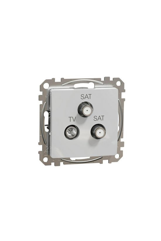 SednaÚj antenna aljzat betét közp. fedéllel TV-SAT-SAT koax végzáró 4dB műanyag Schneider - SDD113481S