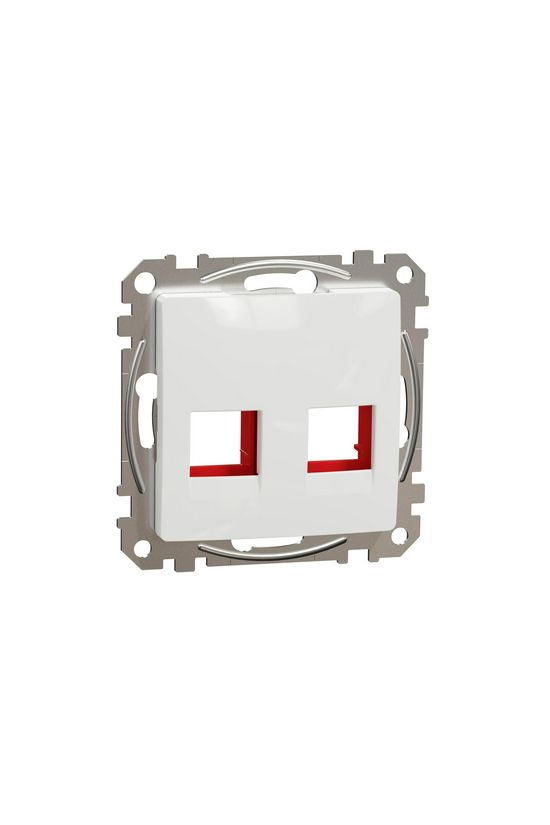 SednaÚj fedlap 2xRJ45 adatcsatlakozóhoz műanyag fehér címketartó nélkül KRONE Schneider - SDD111441C