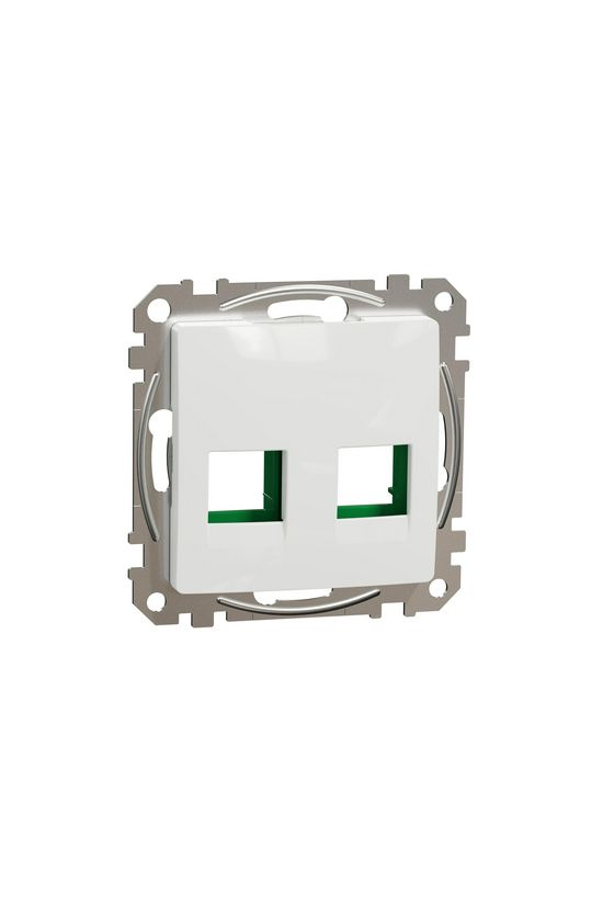 SednaÚj fedlap 2xRJ45 adatcsatlakozóhoz műanyag fehér címketartó nélkül SYSTIMAX Schneider - SDD111443C