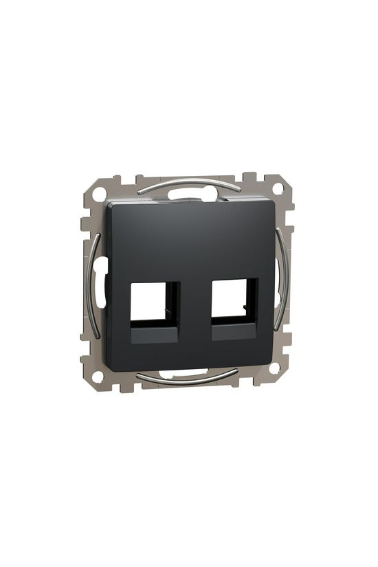 SednaÚj fedlap RJ45 adatcsatlakozóhoz műanyag antracit AMP MOLEX KELINE Schneider - SDD114444C