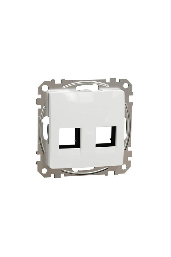 SednaÚj fedlap RJ45 adatcsatlakozóhoz műanyag fehér címketartó nélkül AMP MOLEX KELINE Schneider - SDD111444C