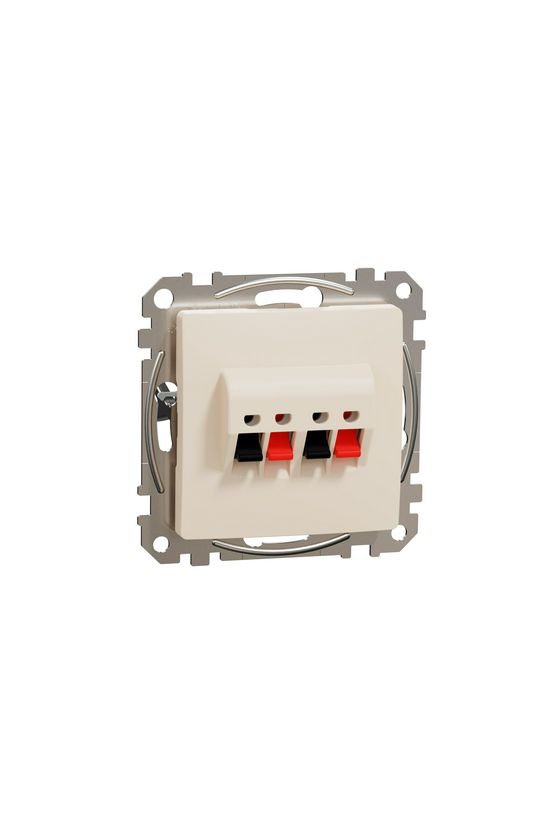 SednaÚj hangfalcsatlakozó rugófeszítéses dupla sztereó 2xHangszóró lakkozott fényes Schneider - SDD112411