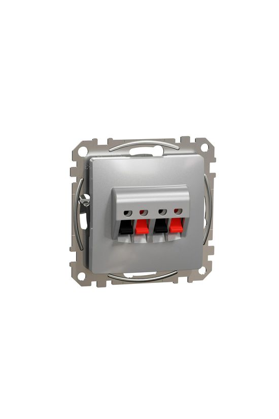 SednaÚj hangfalcsatlakozó rugófeszítéses dupla sztereó 2xHangszóró lakkozott fényes Schneider - SDD113411