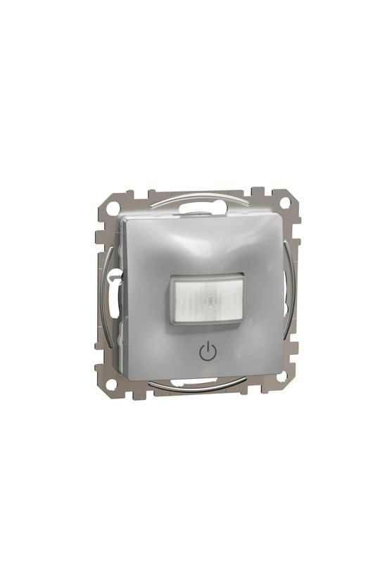 SednaÚj mozgásérzékelő nyomóval 160° 10A alumínium 2200W 230V IP20 süllyesztett Schneider - SDD113504