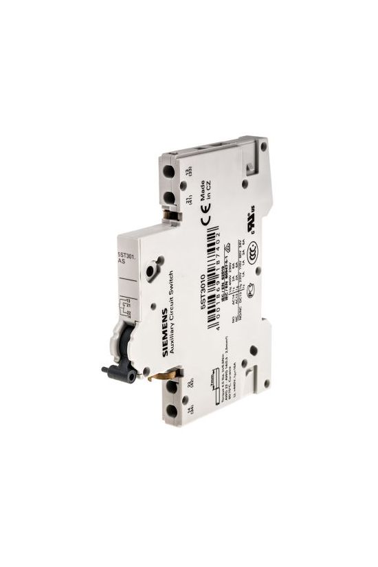 Segédérintkező 5SL/5SY/5SP/5TL/5SU/5SV-hez 1-z 1-ny AC/DC 0.5modul 5ST SIEMENS - 5ST3010