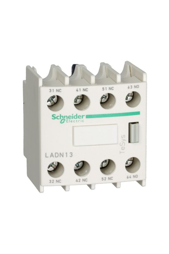 Segédérintkező blokk D-hez előlapra rádugható 1-z 3-ny 10A/AC15/230V TeSys LAD-N Schneider - LADN13