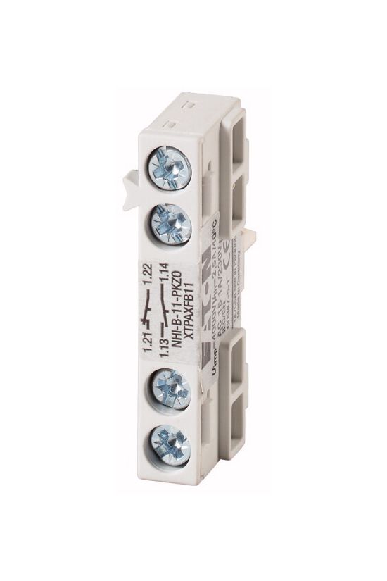 Segédérintkező blokk motorvédőhöz előlapra rádugható 1-z 1-ny 1A/AC15/230V NHI-B-11-PKZ0 EATON - 208277
