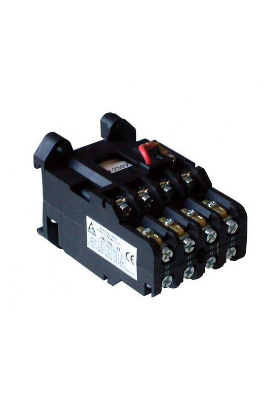 Segédkontaktor (s.kapcsoló) 4z 4ny 230V50Hz kalapsín/csavaros DIL00L-44 230VAC Ganz KK - 210-3807-650-DL