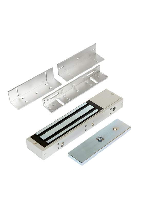 Síkmágnes Z-L konzol-szettel 12/24VDC 2800N-hatóerő szögletes falonkívüli alumínium OVERGATE - KIT-ZOA-280