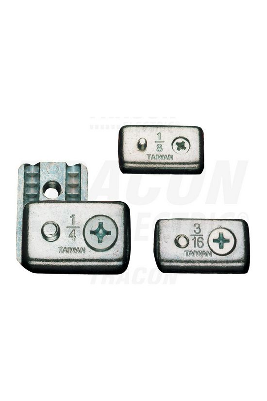 Sodronyszorító bilincs 3mm-es sodronyhoz M3 3mm-átm galván/elektrolit horganyzott acél TRACON - AMAX3