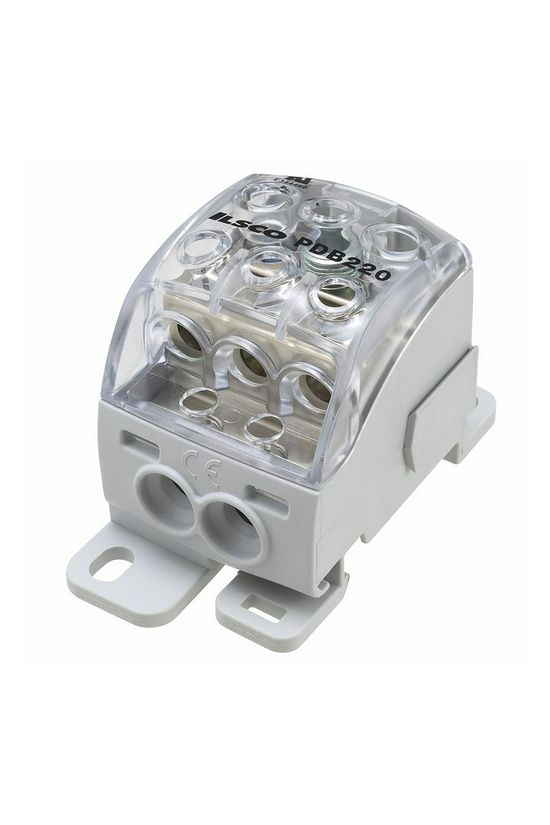 Sorkapocs elosztóblokk 192A sínrepattintható 1x70+2x25+3x16mm2 1-pólus PDB220 (PVB160) LEIPOLD - 082060-0-3