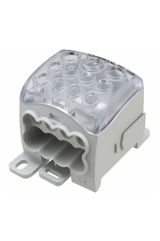 Sorkapocs elosztóblokk 232A sínrepattintható 1x95+2x35+8x25mm2 1-pólus PDB270 (PVB230) LEIPOLD - 082070-0-3