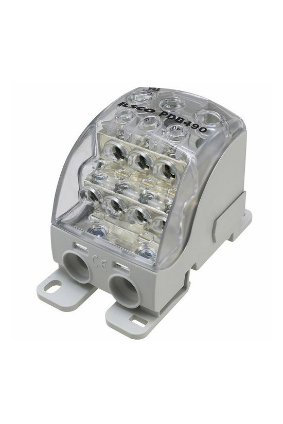 Sorkapocs elosztóblokk 353A sínrepattintható 1x185+2x35+3x25+4x16mm2  PDB490 (PVB400) LEIPOLD - 082090-0-3