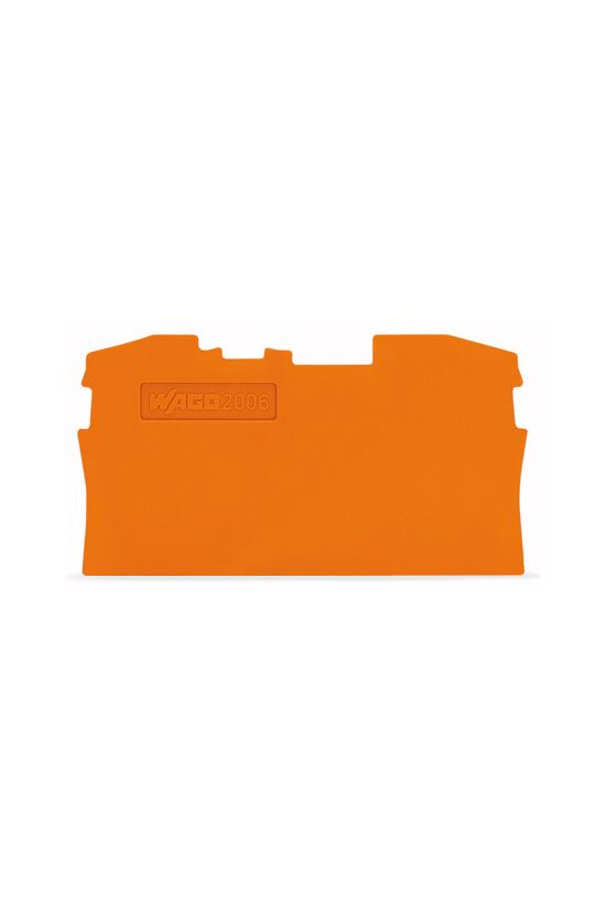 Sorkapocs vég-/elválasztólap narancs 1mm-va WAGO - 2006-1292