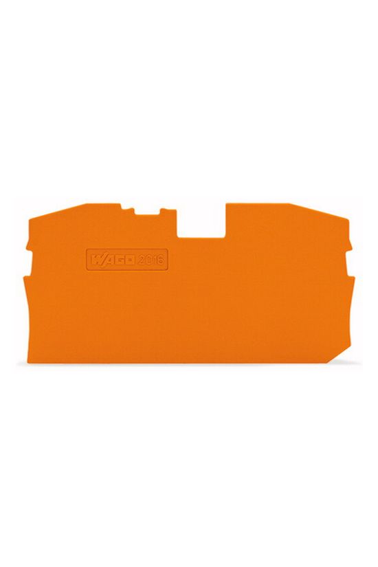 Sorkapocs vég-/elválasztólap narancs 1mm-va WAGO - 2016-1292