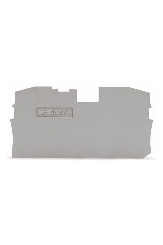 Sorkapocs vég-/elválasztólap szürke 1mm-va WAGO - 2010-1291