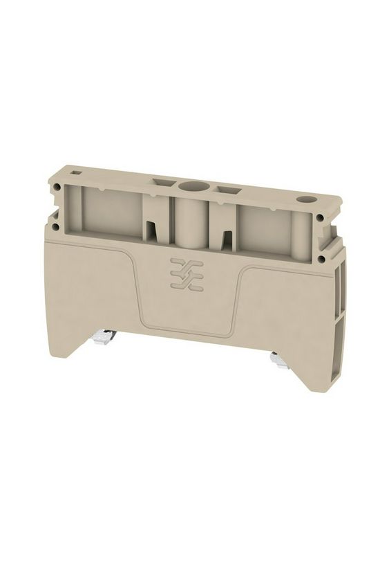 Sorkapocs végbak TS35 csavaros műanyag bézs AEB 35 SC/1 Weidmüller - 1991920000