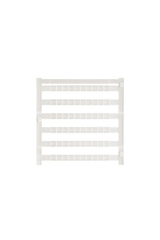 Sorkapocsjelölő lap feliratozható 5x5mm fehér 5mm-modultáv DEK 5/5 PLUS MC NE WS Weidmüller - 1854490000