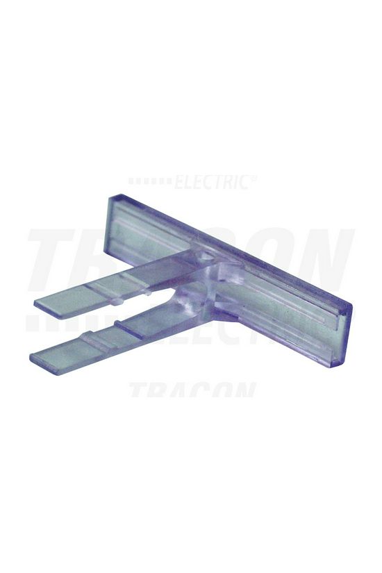 Sorkapocsjelölő tartó RE1 rögzítőelemre átlátszó 44x7mm 7mm-modultáv TRACON - KJ-A