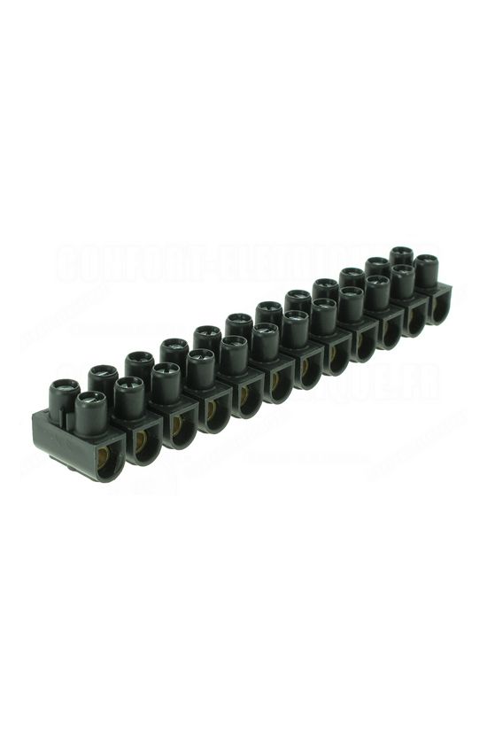 Sorkapocssáv darabolható 12P termoplaszt fekete csavaros LEGRAND - 034217