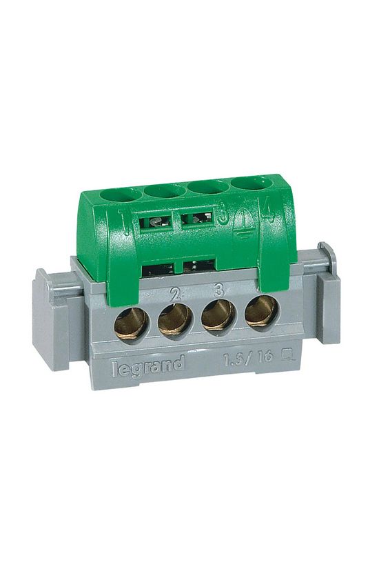 Sorkapocssín PE szigetelt 4x1,5-16mm2 zöld 80A réz kezeletlen Lexic LEGRAND - 004830