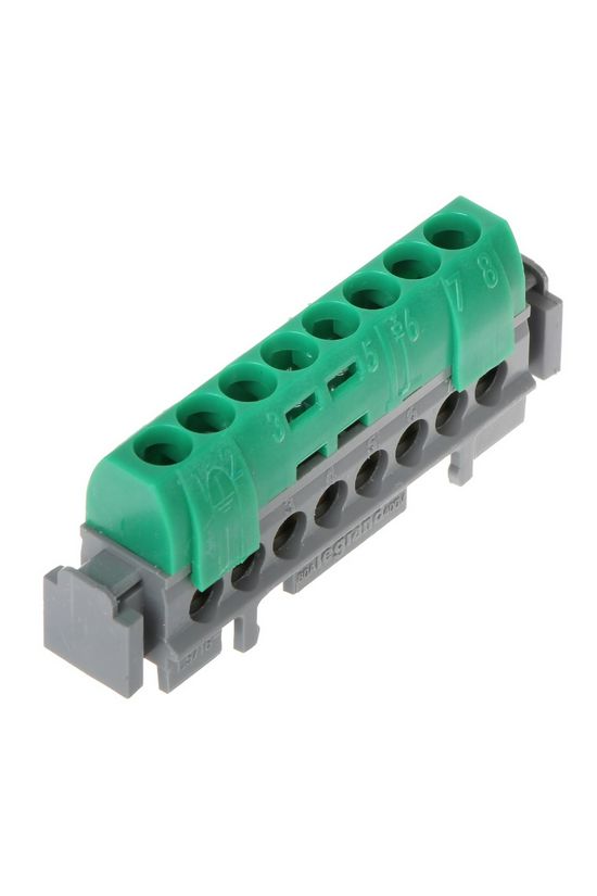 Sorkapocssín PE szigetelt 8x1,5-16mm2 zöld 80A réz kezeletlen Lexic LEGRAND - 004832