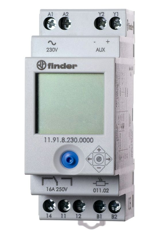 Sorolható alkonykapcsoló érzékelővel 230V 50-60Hz 1-150lx 2000W/izzó 2M 11.91.8.230.0000 FINDER - 119182300000