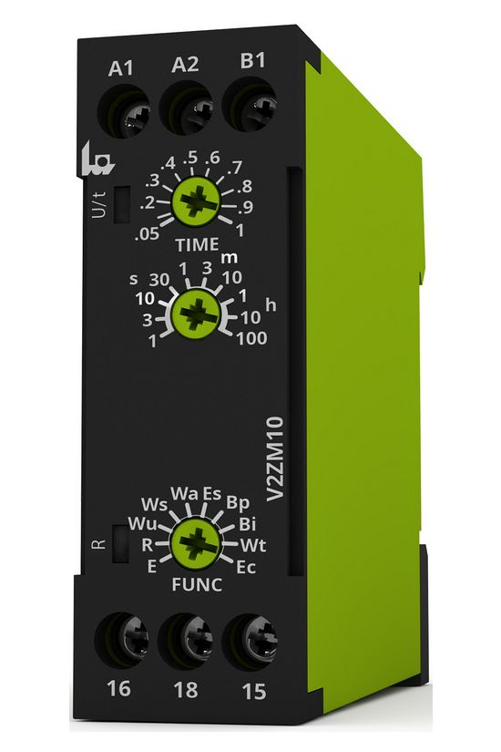 Sorolható időrelé 10-funkciós 0,05s–100h 1-v 12-240V50Hz 12-240VDC V2ZM10 Tele-Haase - 125100
