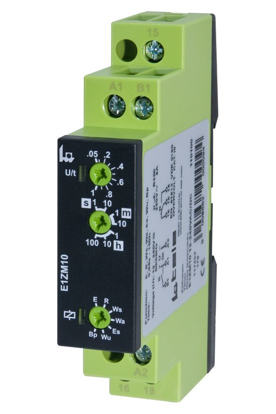 Sorolható időrelé 7-funkciós 1s-100h 1-v 12-240V50Hz 12-240VDC Enya E1ZM10 Tele-Haase - 110100