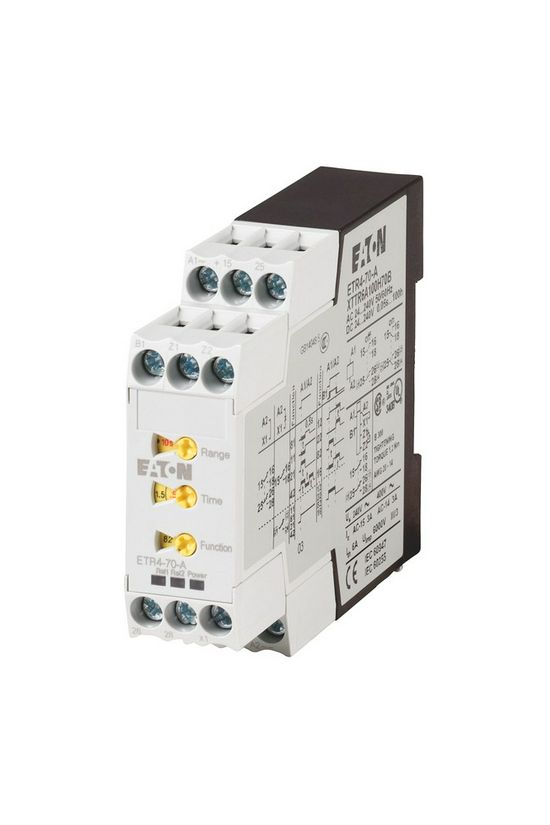 Sorolható időrelé 9-funkciós 0,05s-100h 2-v 24-240V50Hz 3A 24-240VDC ETR4-70-A EATON - 031888