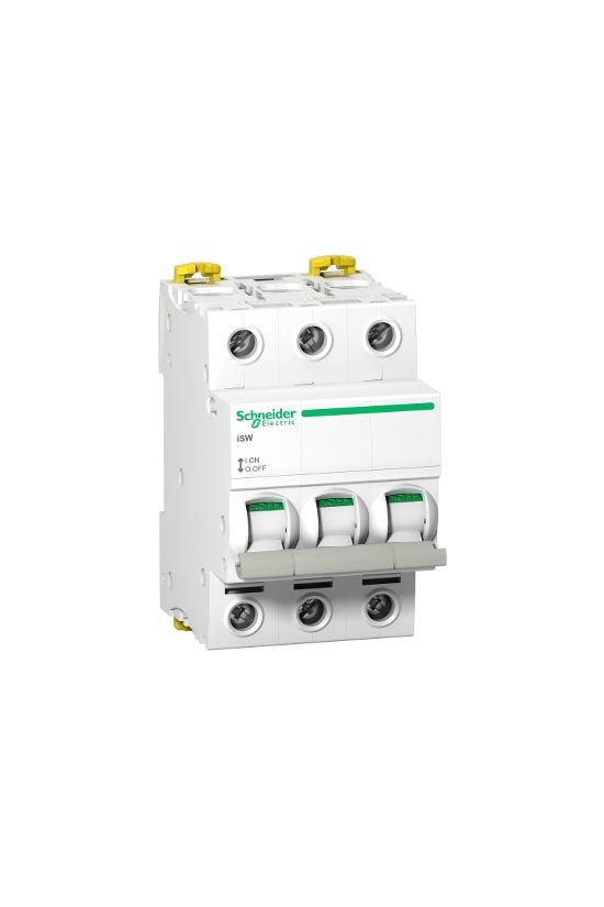 Sorolható szakaszoló Be-Ki kapcsoló 3P 63A 240V AC 3M 3z Acti9 iSW Schneider - A9S65363