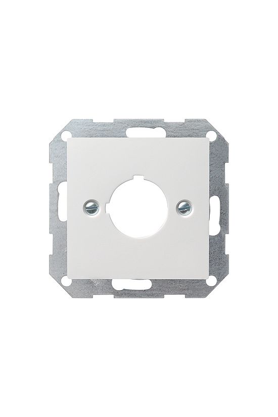 ST55 fedlap nyomógombhoz átm.22,5mm központi fedlap fényes fehér üres-jel IP20 műanyag matt GIRA - 027227