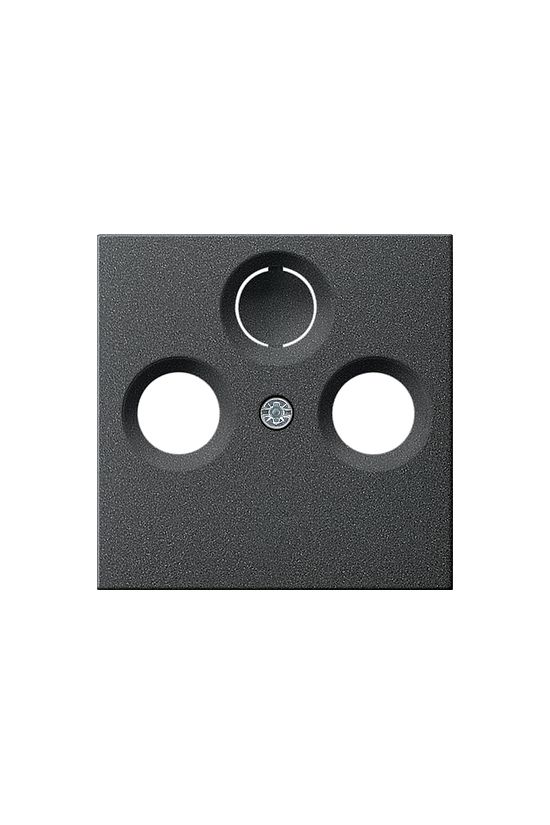 ST55 fedlap TV-R-SAT központi fedlap antracit IP20 műanyag csavar GIRA - 086928