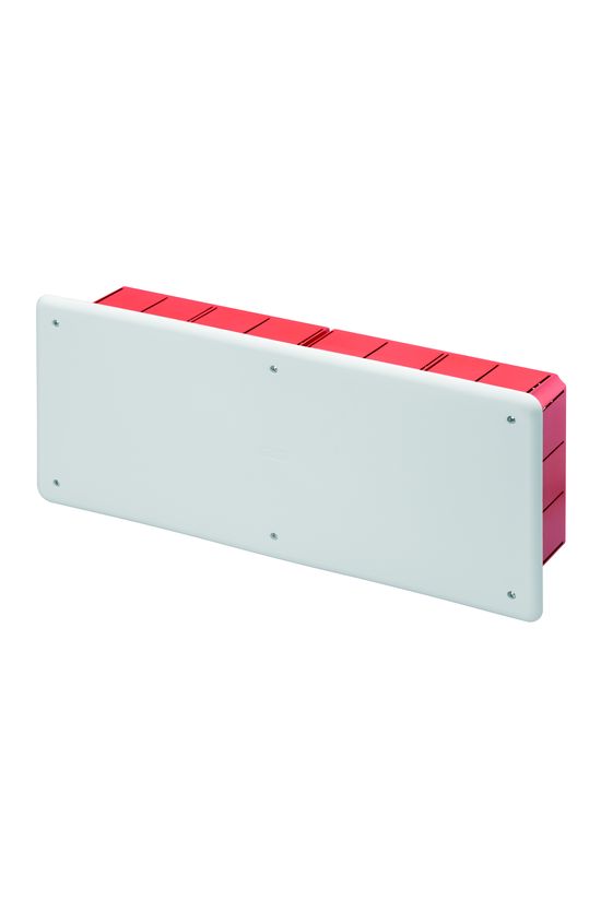 Süllyesztett kötő-/szerelvénydoboz DIN-sínnel téglalap 392mm x 152mm x műanyag piros 48PT GEWISS - GW48008