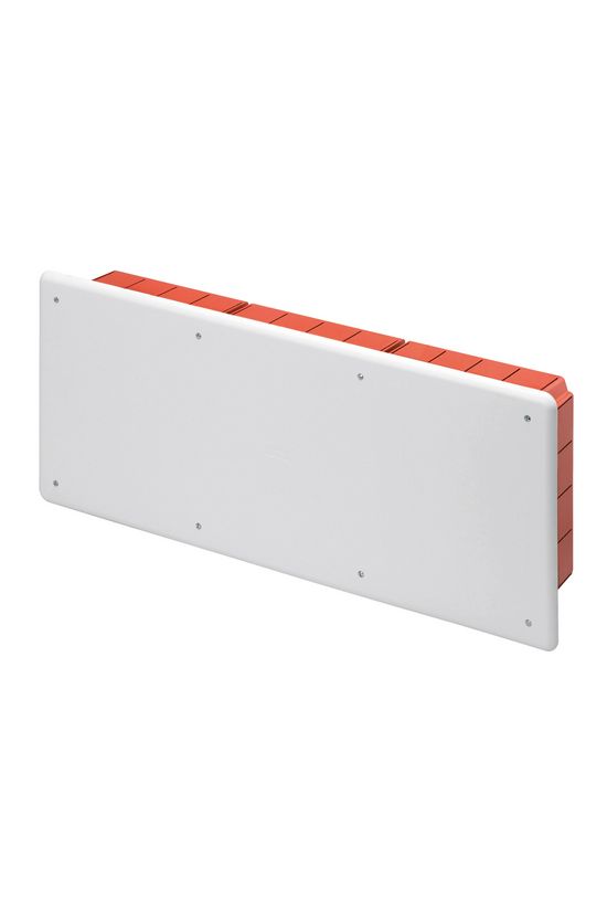 Süllyesztett kötő-/szerelvénydoboz DIN-sínnel téglalap 516mm x 202mm x műanyag piros 48PT GEWISS - GW48010