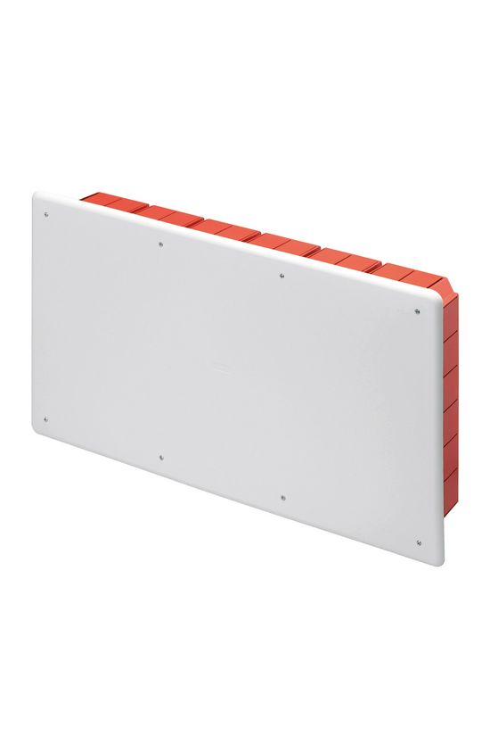 Süllyesztett kötő-/szerelvénydoboz DIN-sínnel téglalap 516mm x 294mm x műanyag piros 48PT GEWISS - GW48011