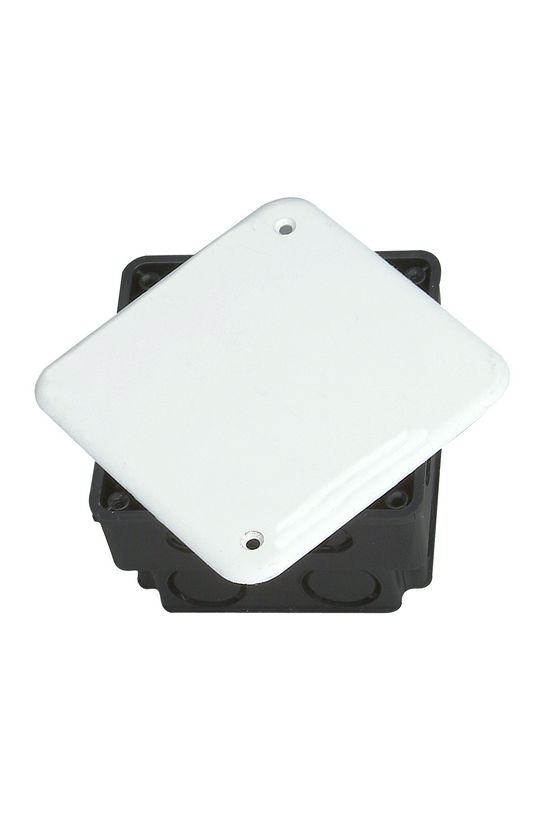 Süllyesztett kötődoboz 1-es négyzetes 100mmx 100mmx műanyag fekete Kopp - 356102005