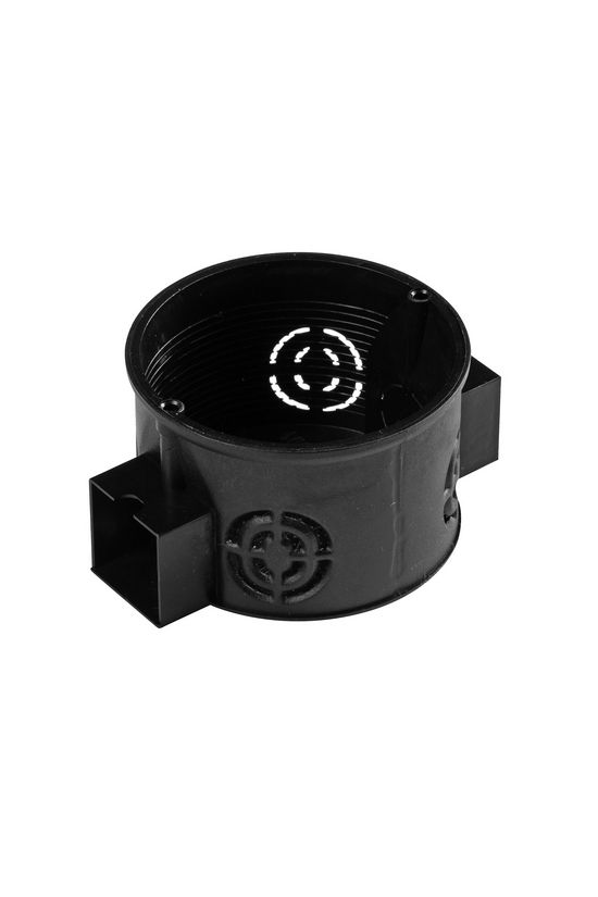 Süllyesztett szerelvénydoboz d65x41mm 1-es kerek 65mm-átmérő fekete műanyag BUDVILL - S1