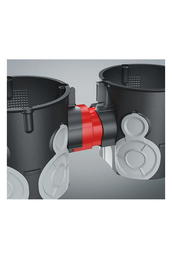 Süllyesztett szerelvénydoboz gumis 1-es kerek 60mm-átmérő műanyag fekete ECON 15 KAISER - 1555-21