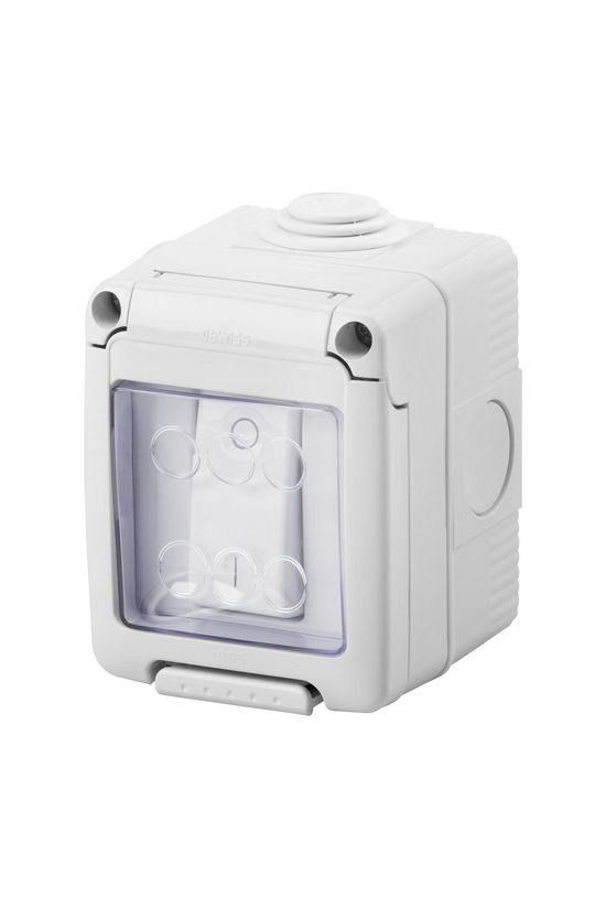 System 102 2P kapcsoló betét komplett házban szürke falonkívüli csavaros IP55 27Combi GEWISS - GW27832