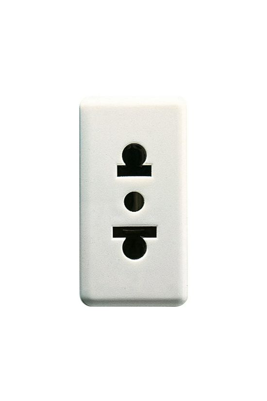 System 152 dugalj (EU/USA) gyerekzárral fehér IP41 modultartó csavaros GEWISS - GW20212