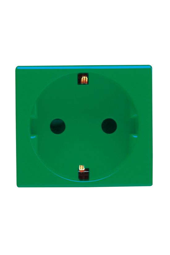 System 162 dugalj földelt gyerekzárral zöld IP41 modultartó csavaros GEWISS - GW20283