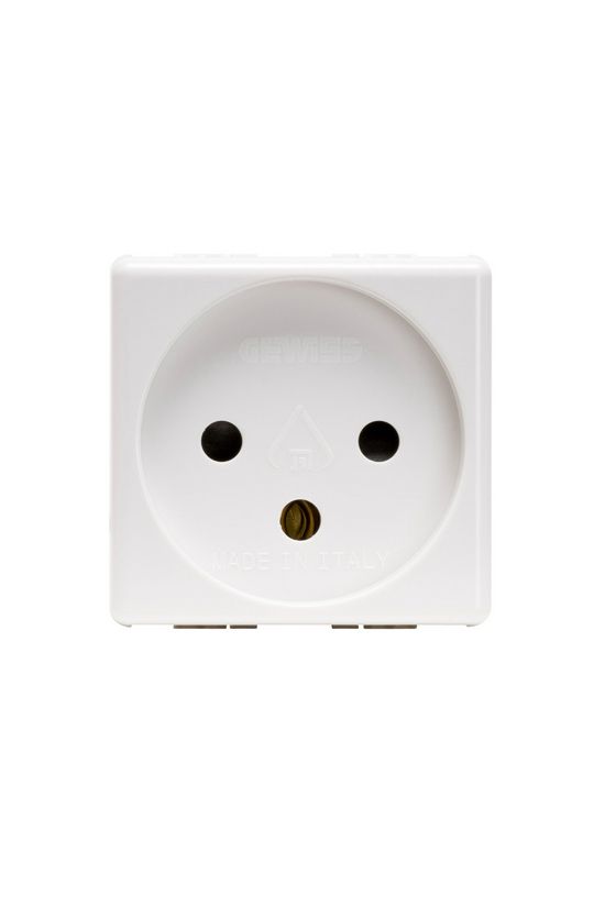 System 162 dugalj (ISR) gyerekzárral fehér IP41 modultartó csavaros GEWISS - GW20220