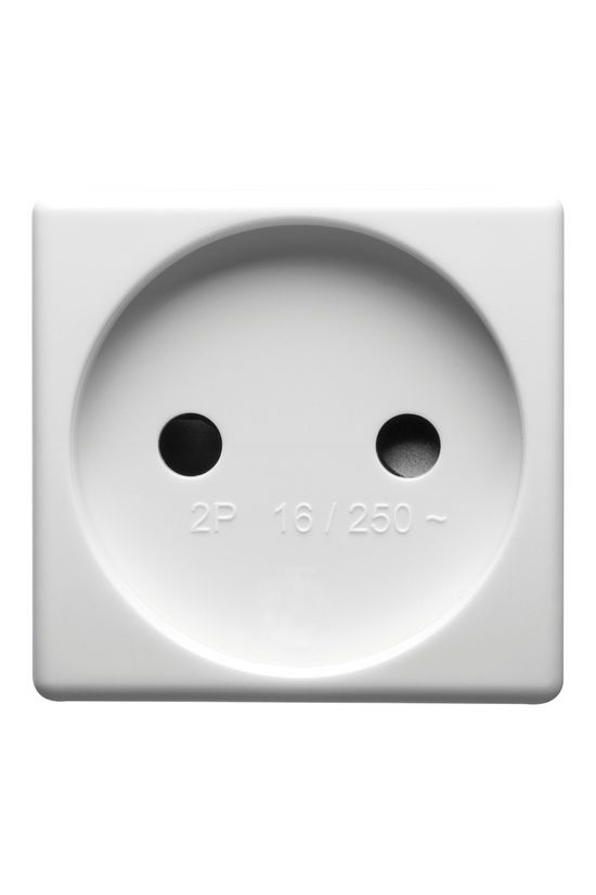 System 162 dugalj NF francia szabvány gyerekzárral fehér IP41 modultartó csavaros GEWISS - GW20206